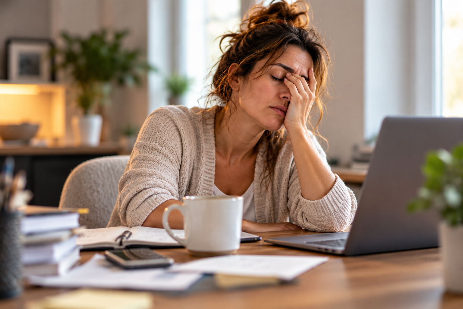 tired woman